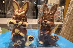 Efficiency Club Zug, Bäckerei Hotz Rust AG in Baar – Schoggihasen Event vom Mittwoch, 18. März 2026, unsere fertigen Osterhasen